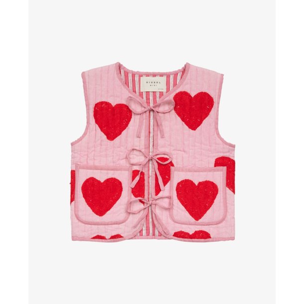 Sissel Edelbo Honey Mini Quilted Suzani Vest Red Heart 